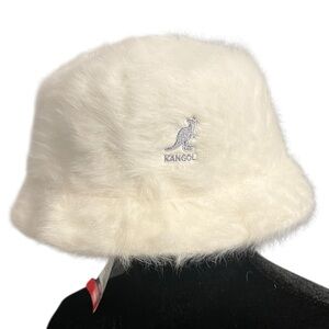 Y2K Kangol White Furgora Bucket Hat Small